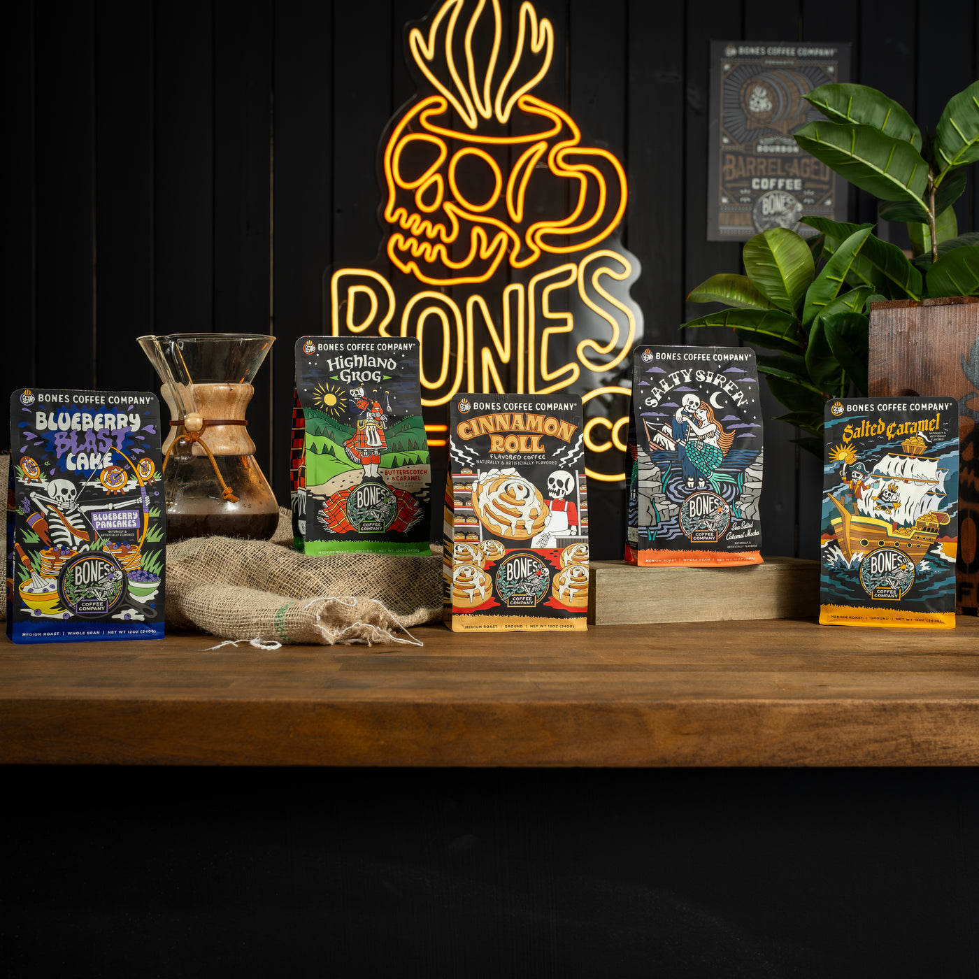 Five Bones Coffee bags
